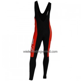 Fietsbroek Lang met Bretels Caisse d`Epargne Rood Zwart Wit